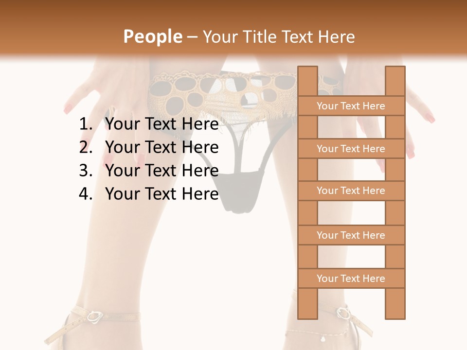 Underwear Black High PowerPoint Template