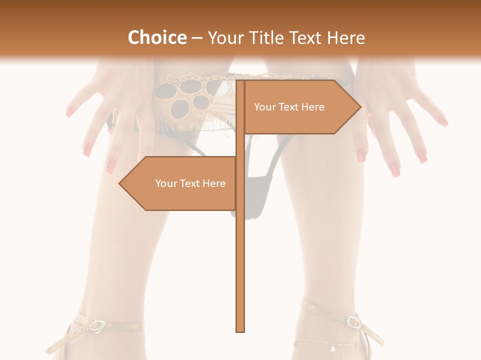 Underwear Black High PowerPoint Template