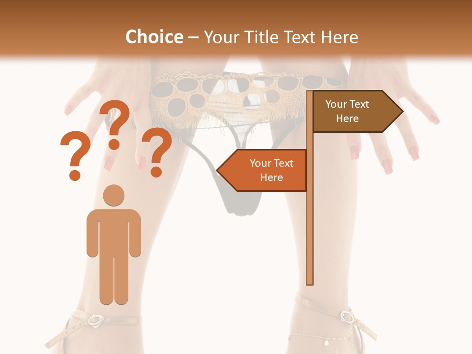 Underwear Black High PowerPoint Template