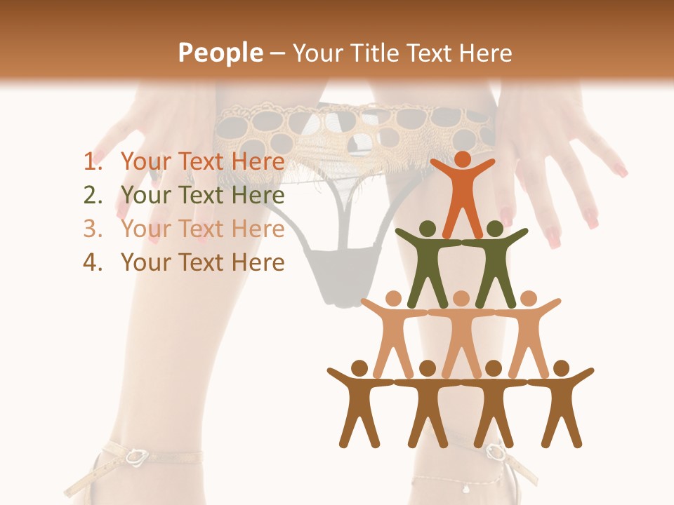 Underwear Black High PowerPoint Template