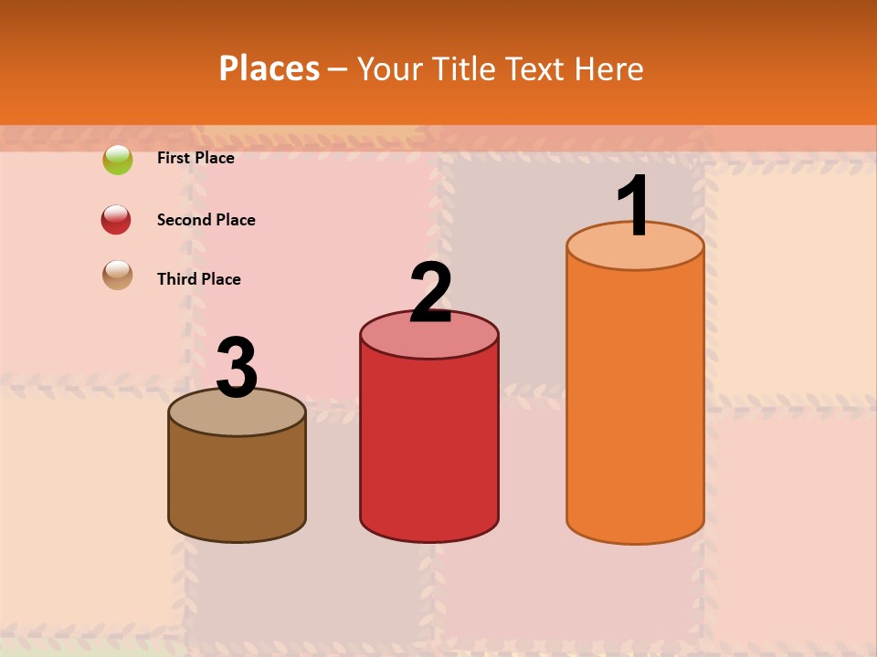 Sewn Tan Brown PowerPoint Template