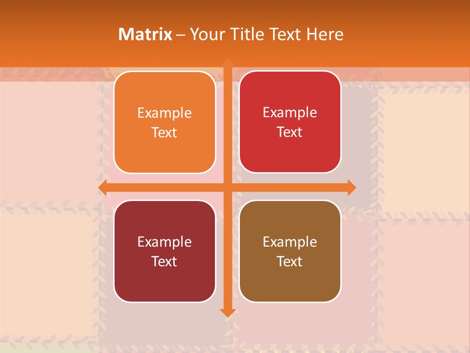 Sewn Tan Brown PowerPoint Template