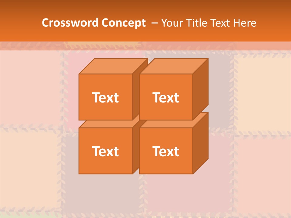 Sewn Tan Brown PowerPoint Template