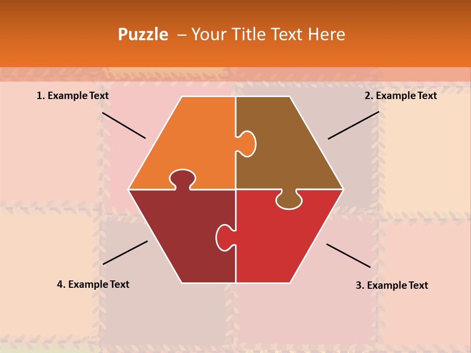 Sewn Tan Brown PowerPoint Template