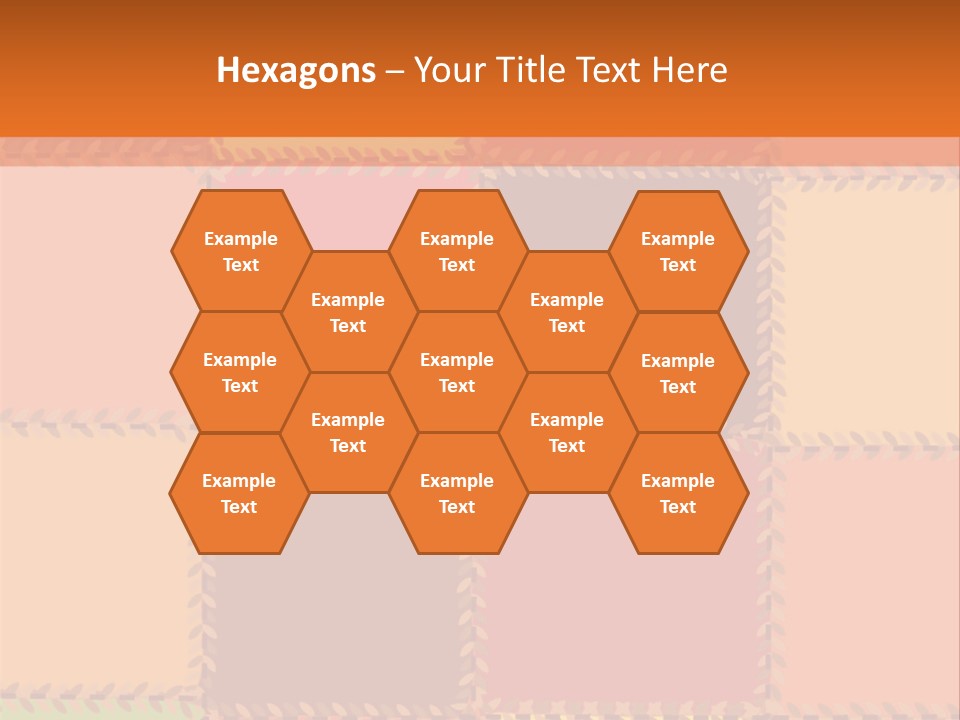 Sewn Tan Brown PowerPoint Template