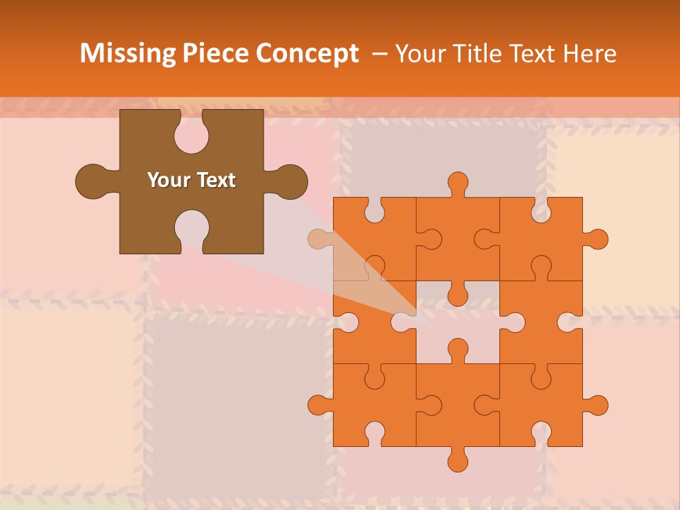 Sewn Tan Brown PowerPoint Template