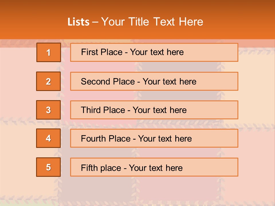 Sewn Tan Brown PowerPoint Template