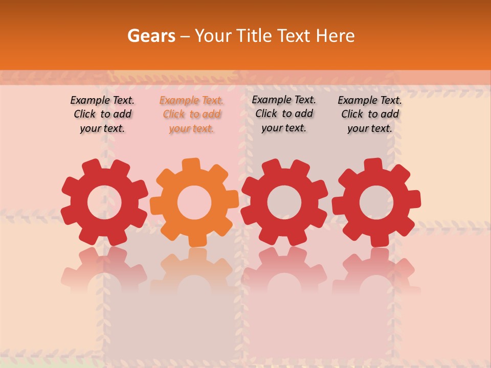 Sewn Tan Brown PowerPoint Template