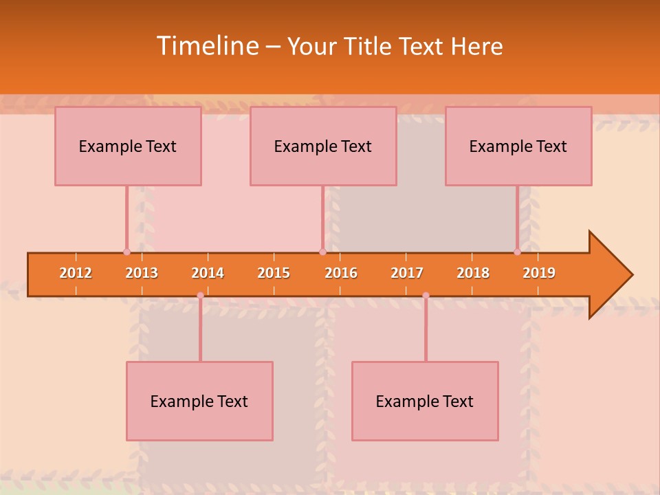Sewn Tan Brown PowerPoint Template