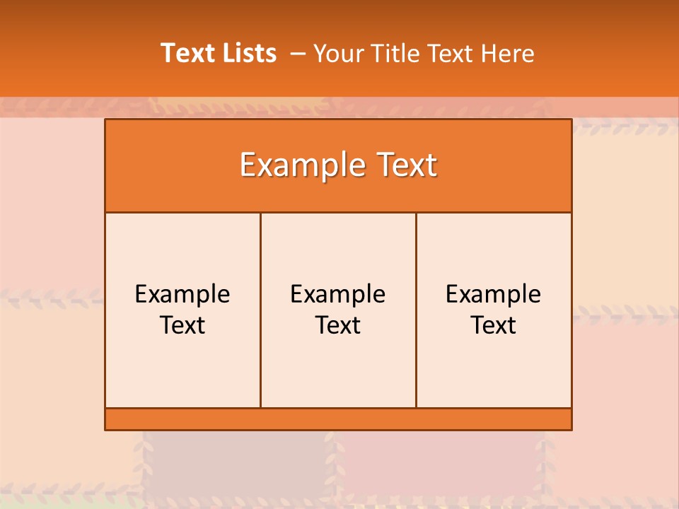 Sewn Tan Brown PowerPoint Template