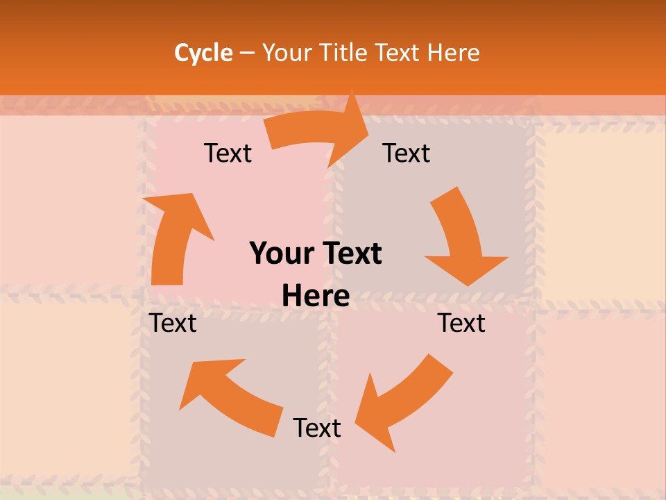 Sewn Tan Brown PowerPoint Template