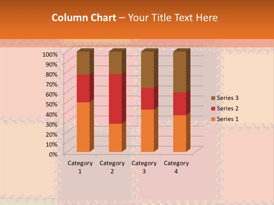 Sewn Tan Brown PowerPoint Template