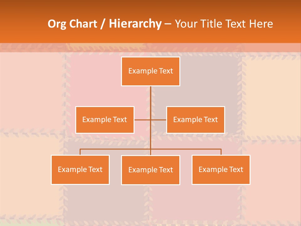 Sewn Tan Brown PowerPoint Template