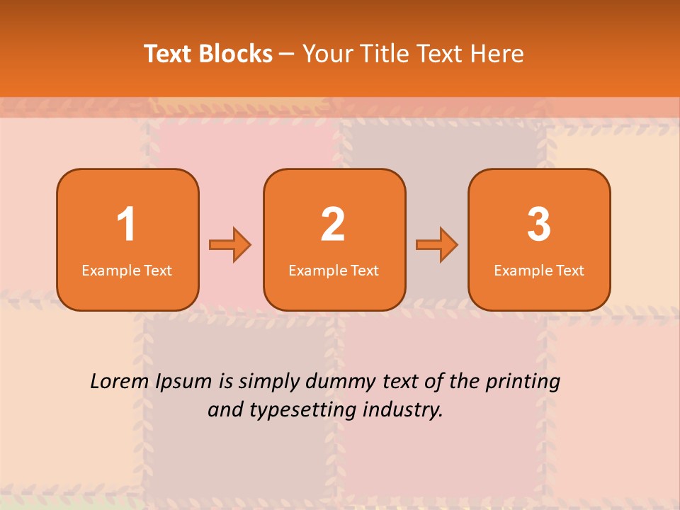 Sewn Tan Brown PowerPoint Template