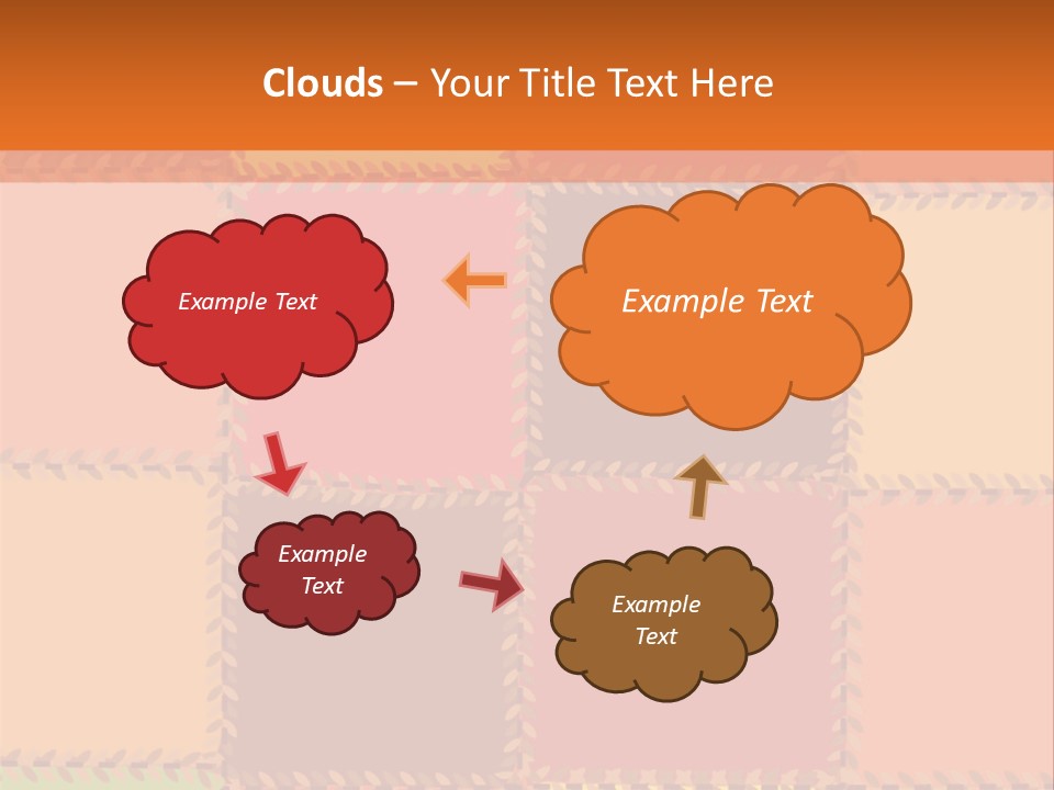 Sewn Tan Brown PowerPoint Template