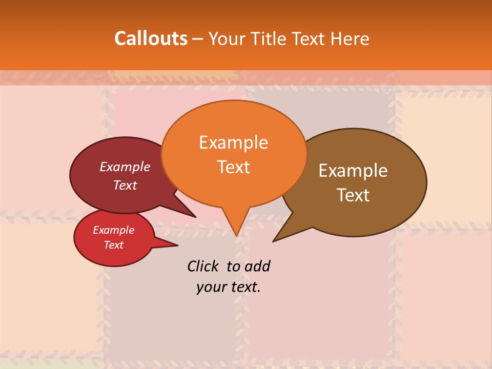Sewn Tan Brown PowerPoint Template