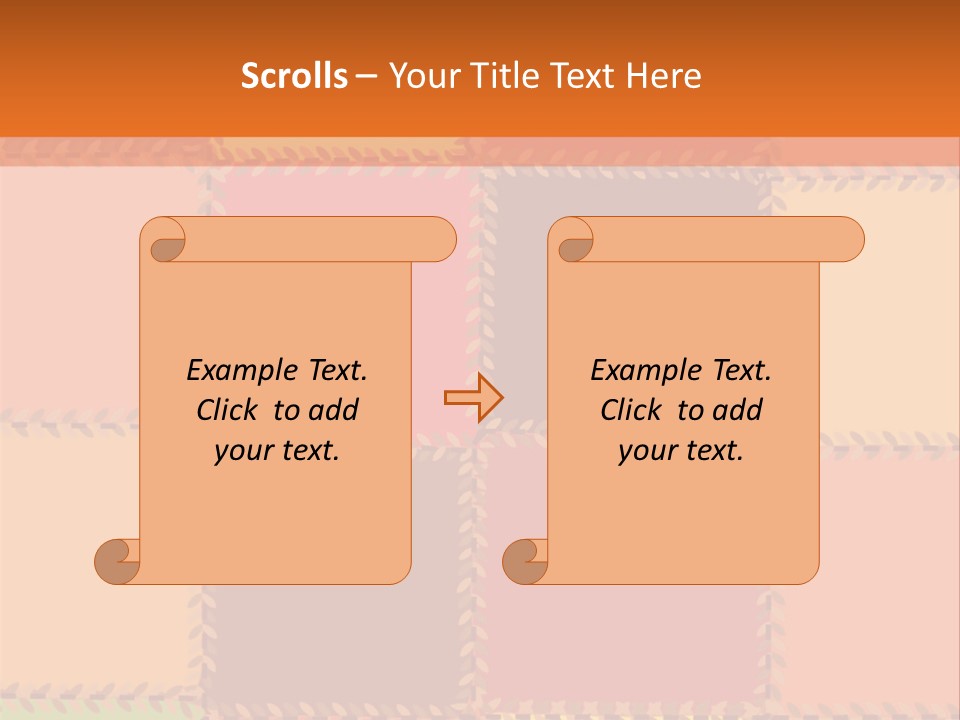 Sewn Tan Brown PowerPoint Template