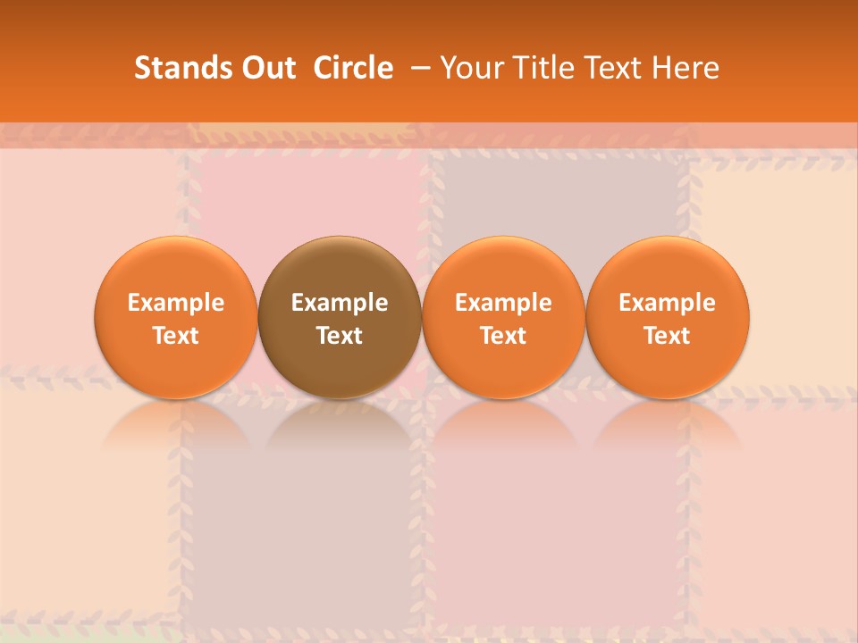Sewn Tan Brown PowerPoint Template