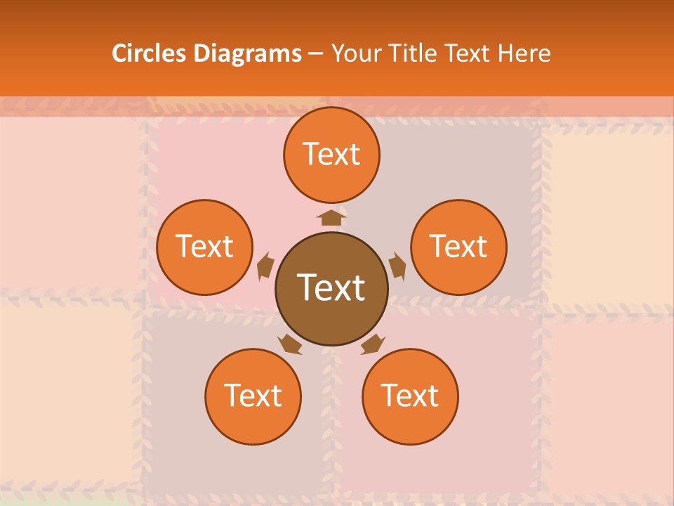 Sewn Tan Brown PowerPoint Template