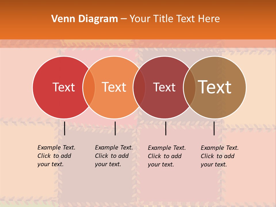 Sewn Tan Brown PowerPoint Template