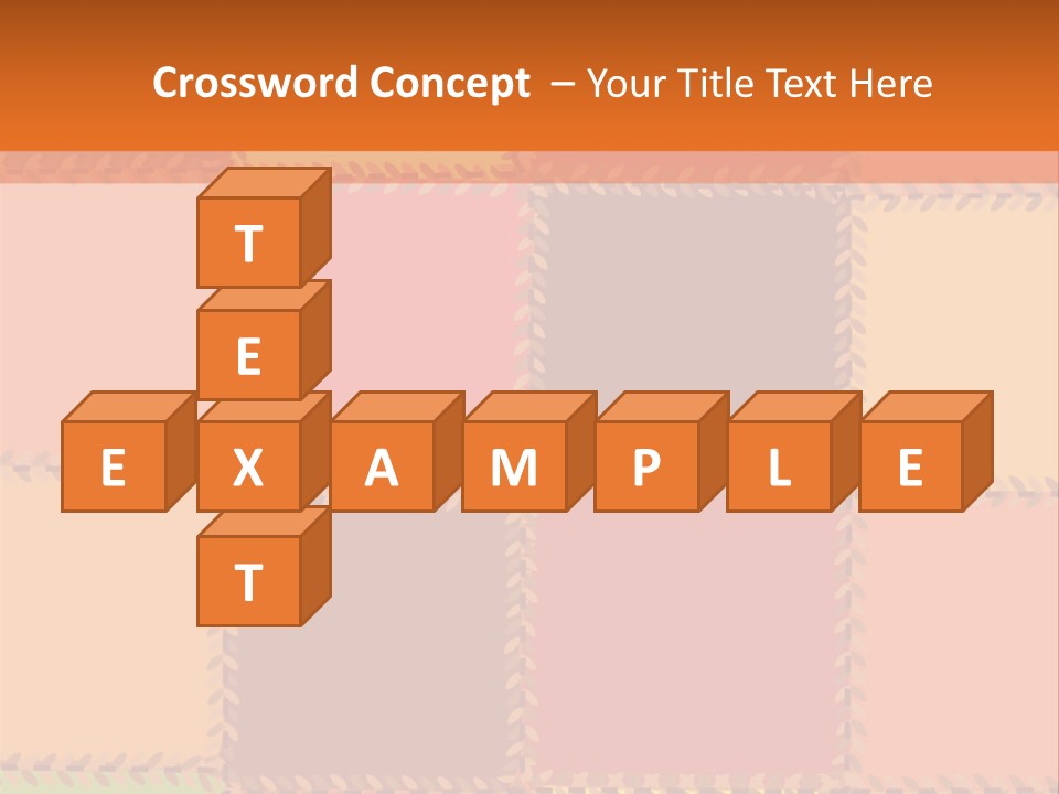 Sewn Tan Brown PowerPoint Template