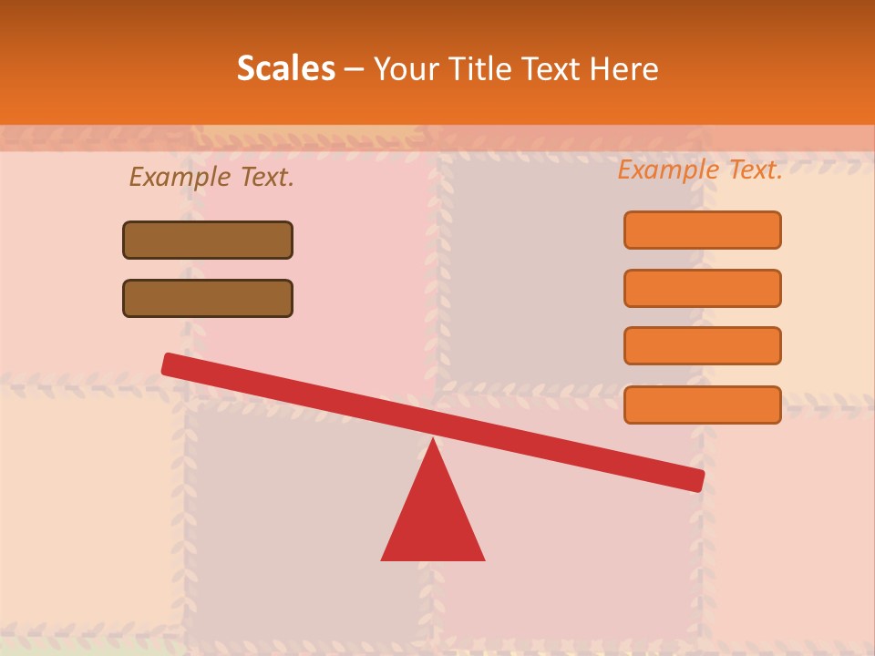 Sewn Tan Brown PowerPoint Template