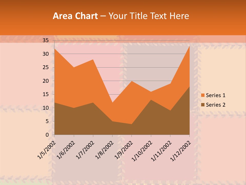 Sewn Tan Brown PowerPoint Template