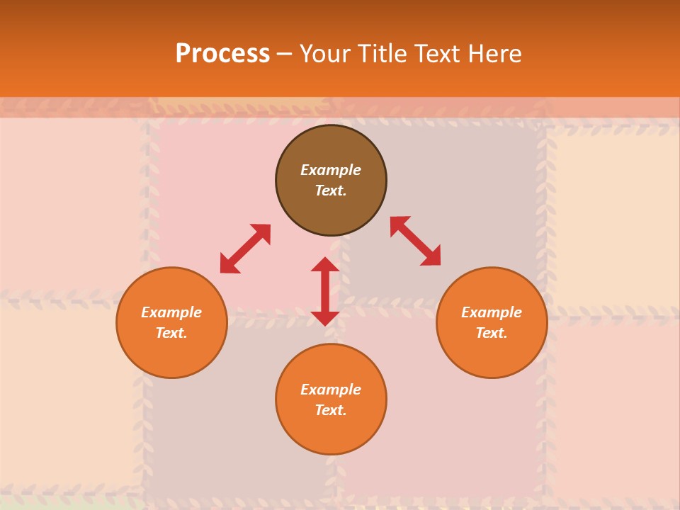 Sewn Tan Brown PowerPoint Template