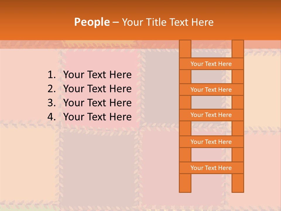 Sewn Tan Brown PowerPoint Template