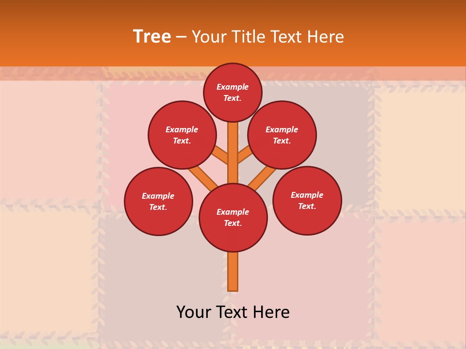 Sewn Tan Brown PowerPoint Template