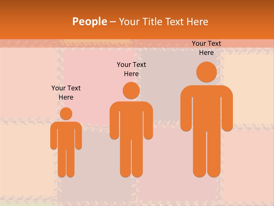 Sewn Tan Brown PowerPoint Template