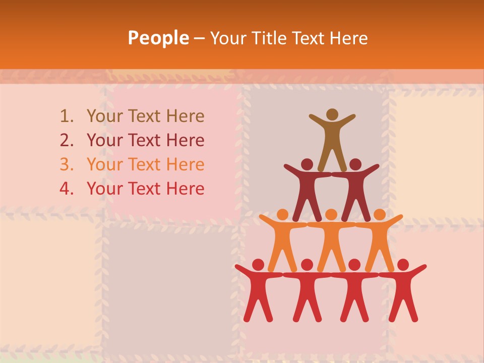 Sewn Tan Brown PowerPoint Template