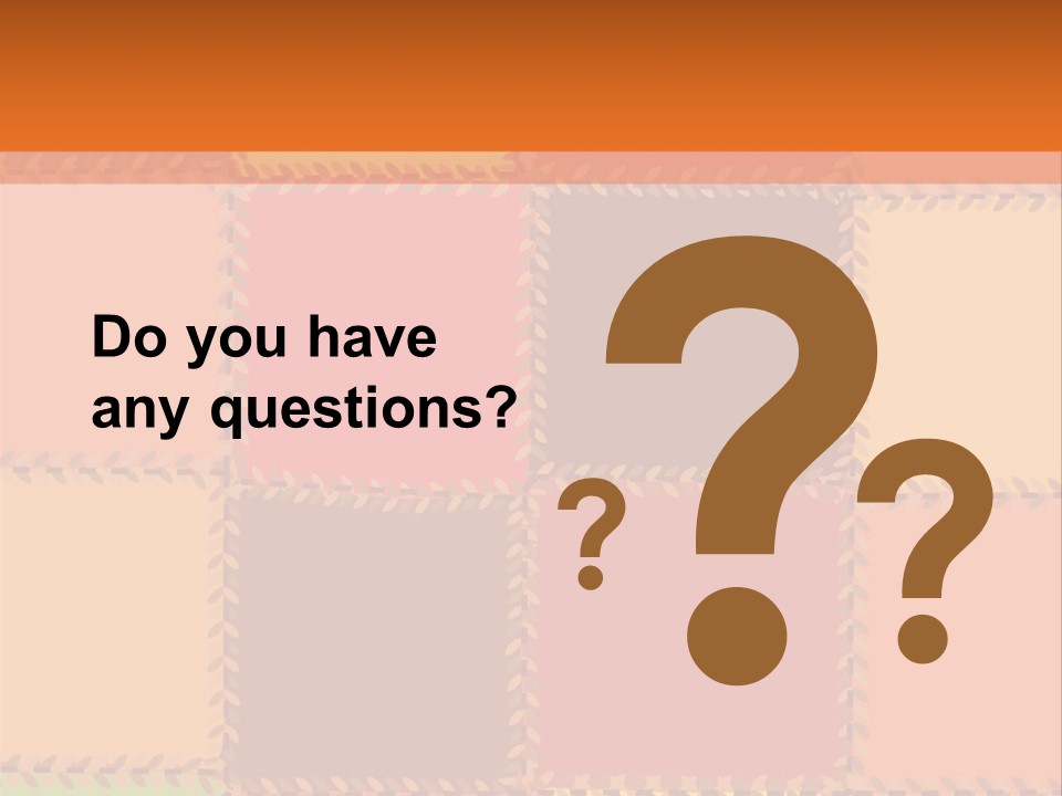 Sewn Tan Brown PowerPoint Template