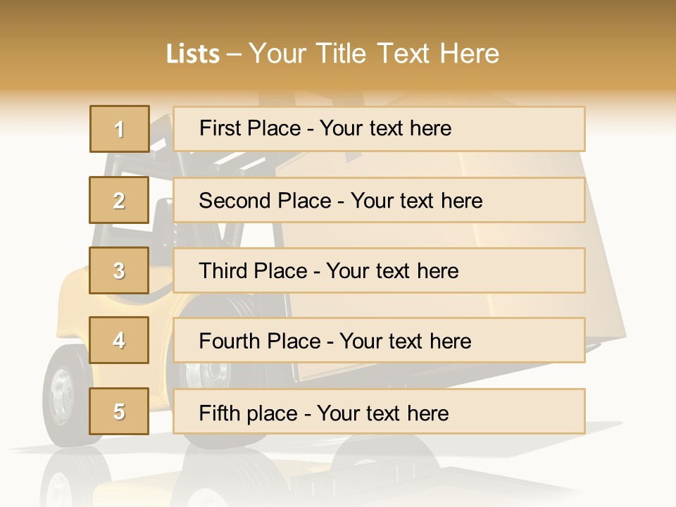 Forktruck Tore Package PowerPoint Template