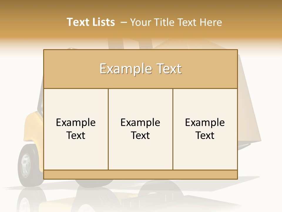 Forktruck Tore Package PowerPoint Template