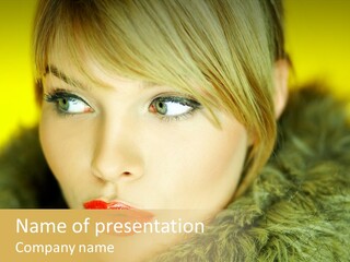 Colors Glamour Woman PowerPoint Template