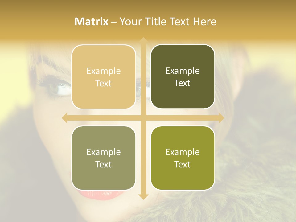 Colors Glamour Woman PowerPoint Template