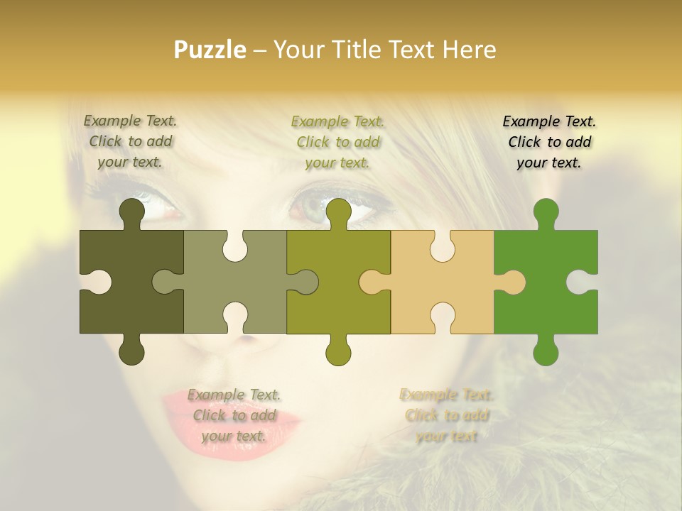 Colors Glamour Woman PowerPoint Template