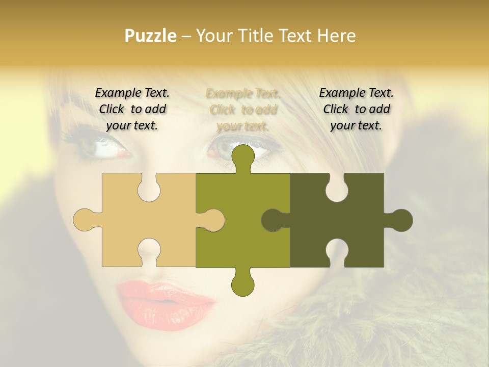 Colors Glamour Woman PowerPoint Template