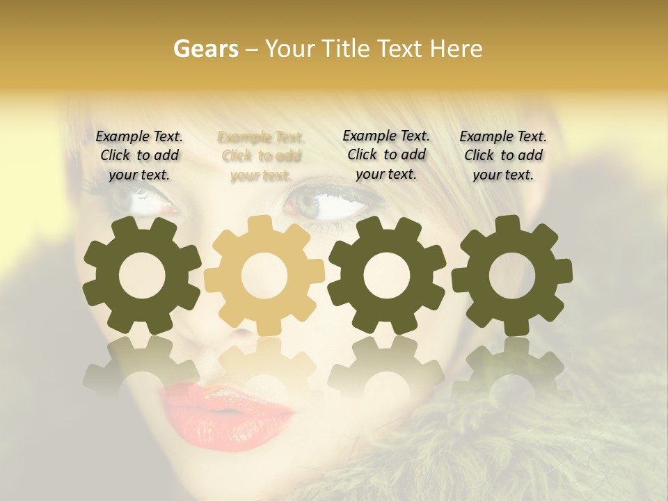 Colors Glamour Woman PowerPoint Template