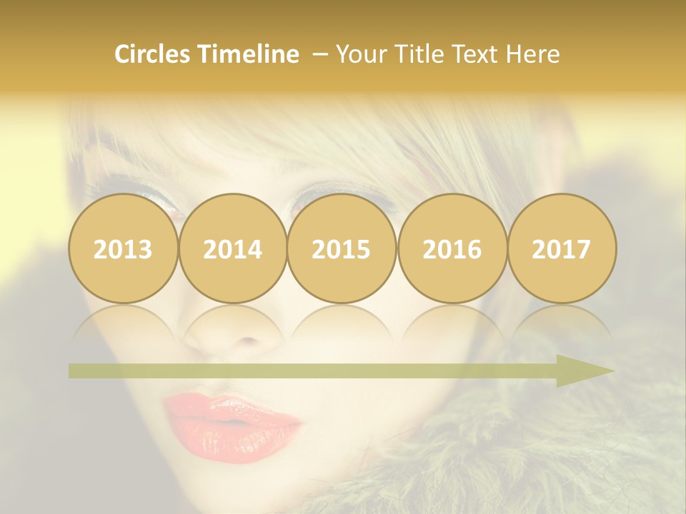 Colors Glamour Woman PowerPoint Template