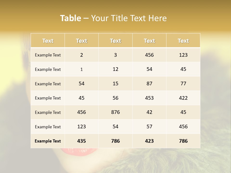 Colors Glamour Woman PowerPoint Template