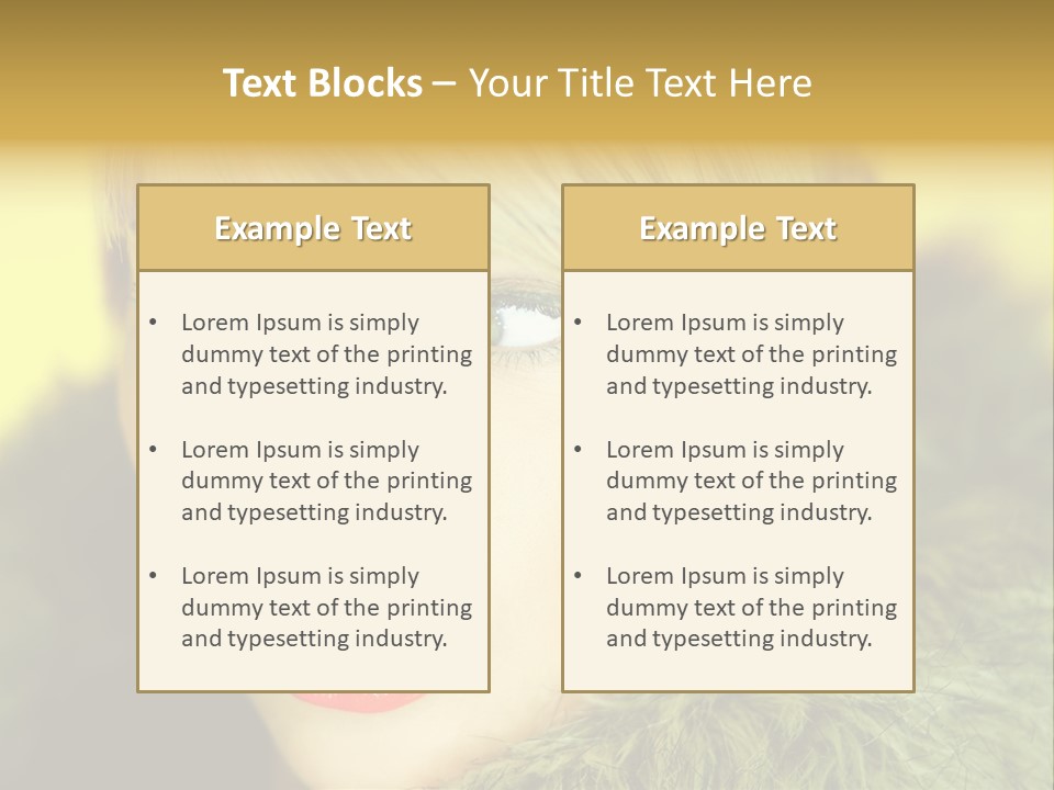 Colors Glamour Woman PowerPoint Template