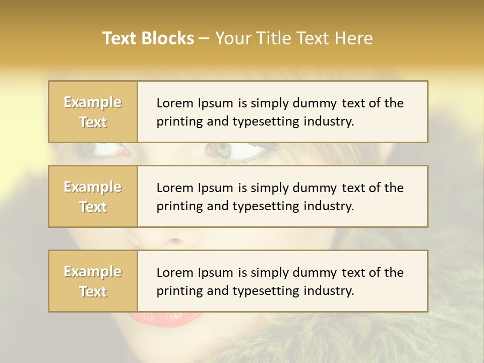 Colors Glamour Woman PowerPoint Template