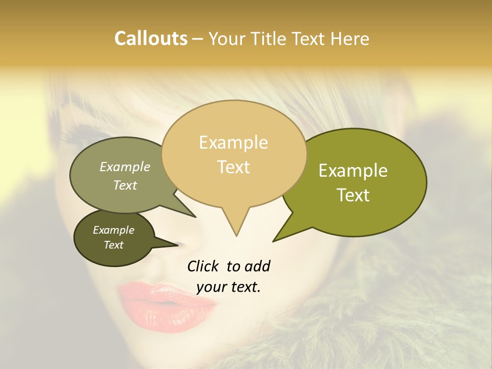 Colors Glamour Woman PowerPoint Template