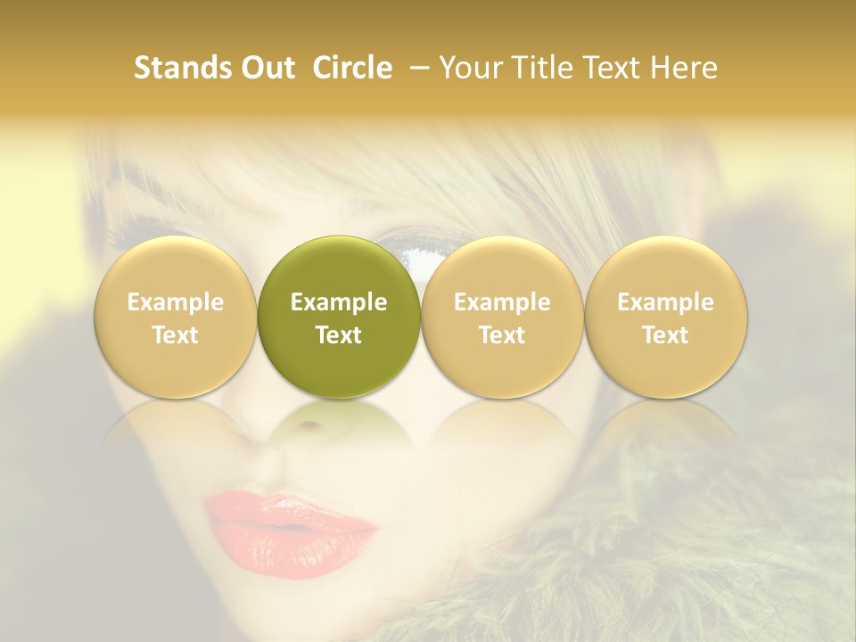 Colors Glamour Woman PowerPoint Template