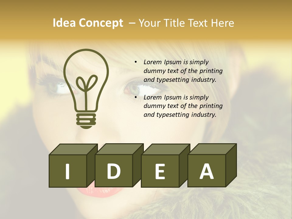 Colors Glamour Woman PowerPoint Template