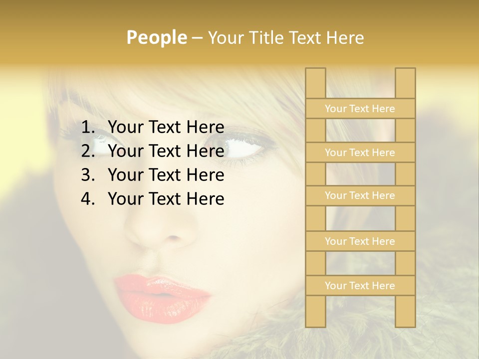 Colors Glamour Woman PowerPoint Template