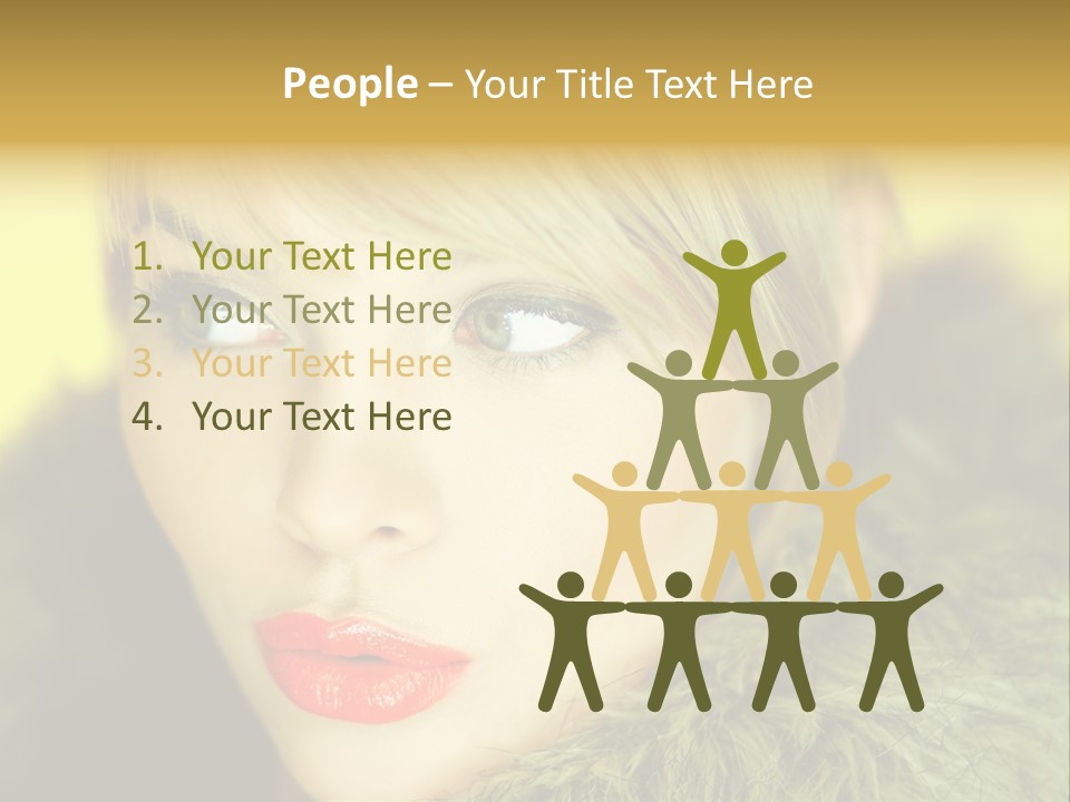 Colors Glamour Woman PowerPoint Template