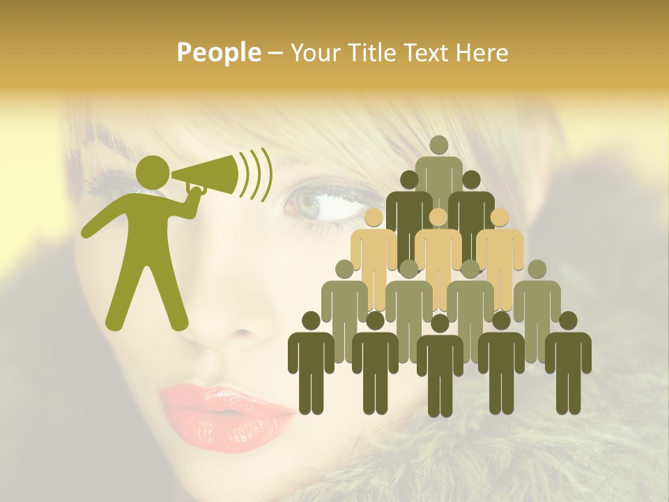 Colors Glamour Woman PowerPoint Template